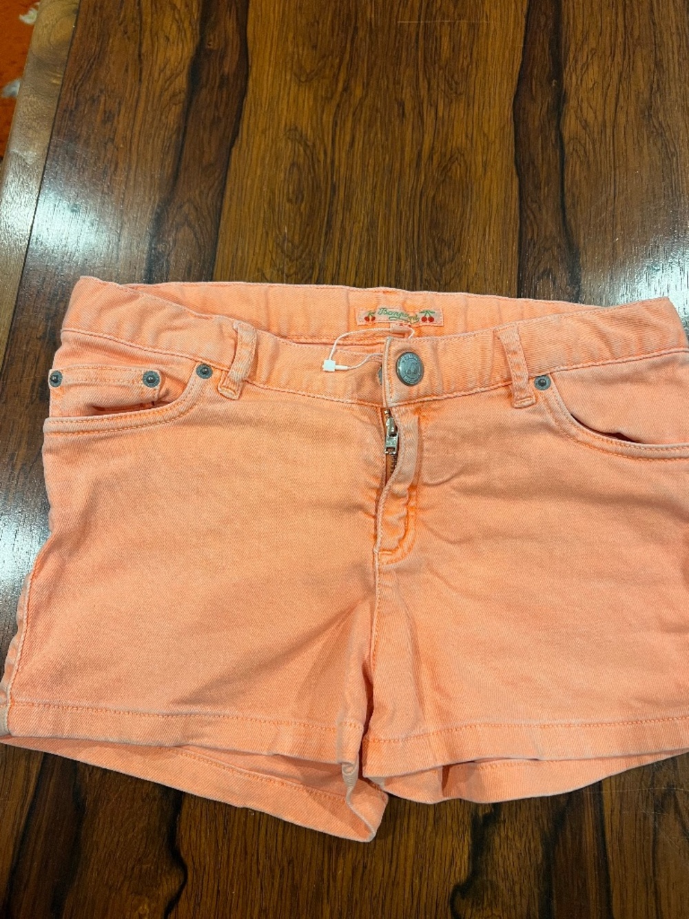 Bonpoint Girls Orange Shorts Size 10 NWT